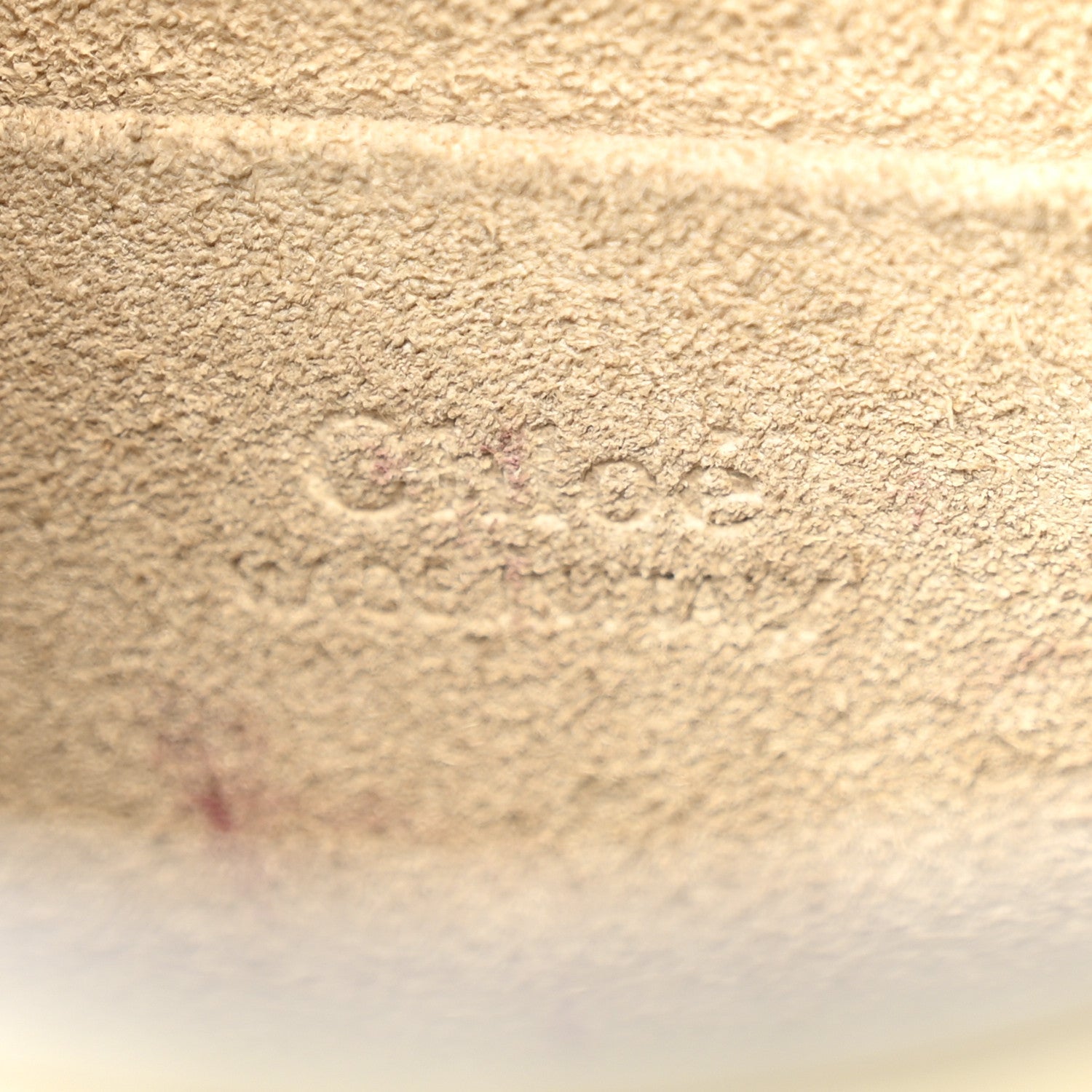 Calfskin Suede Small Nile Bracelet Bag Off White