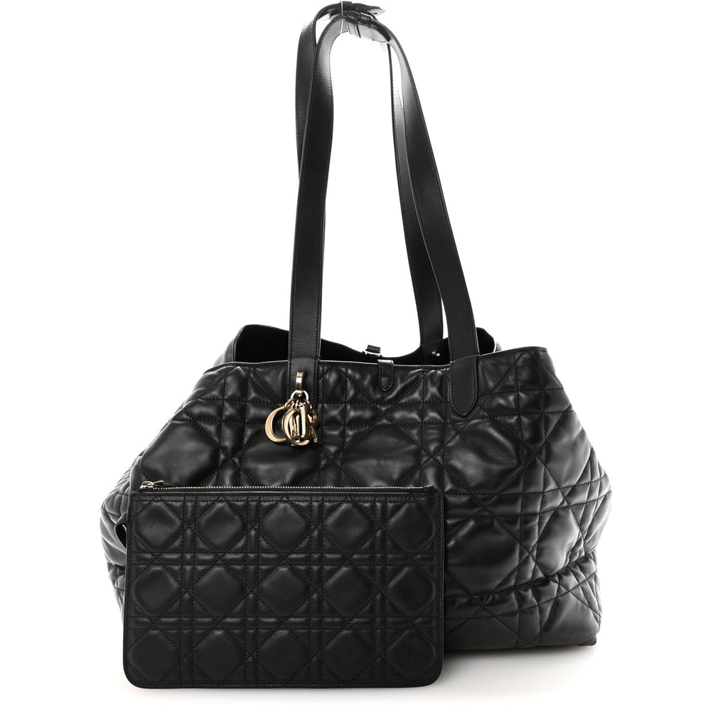 Calfskin Macrocannage Large Toujours Black