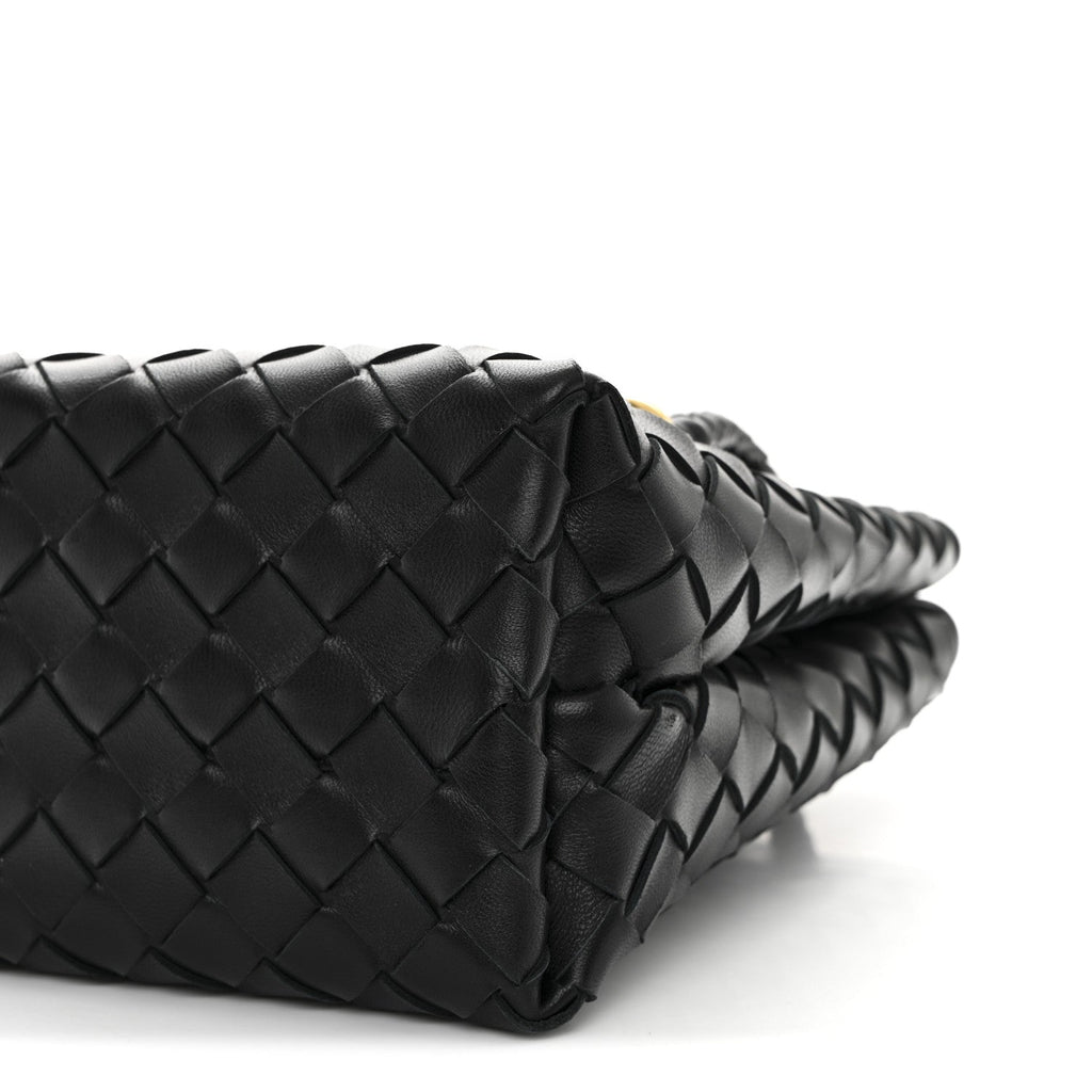 Nappa Intrecciato Small Andiamo Shoulder Bag Black