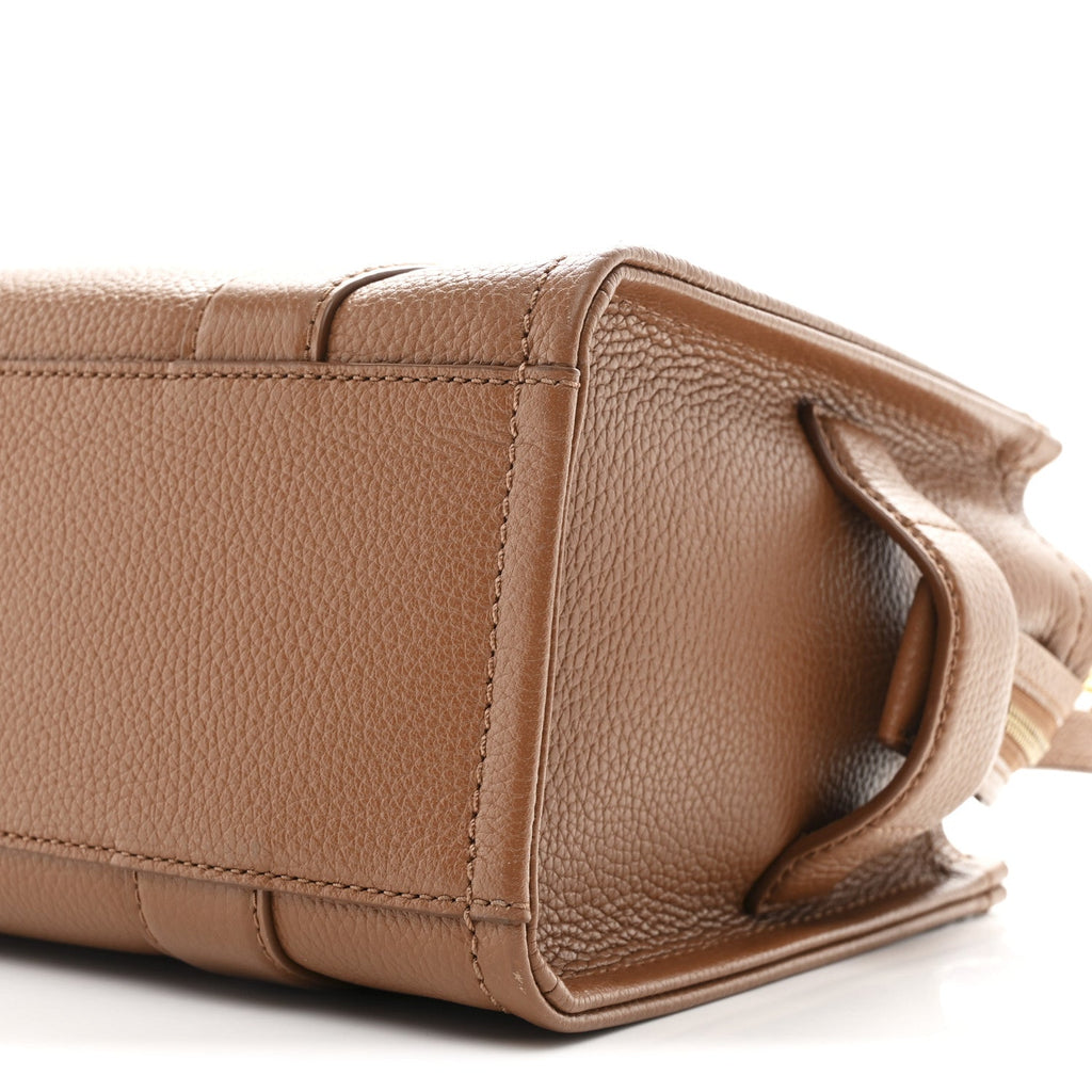 Grained Calfskin Small The Tote Bag Argan Oil