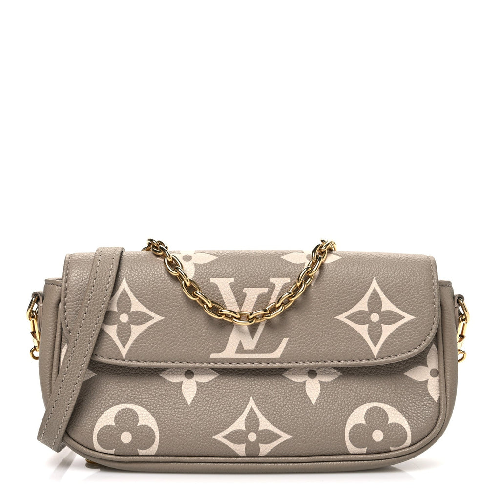 Empreinte Monogram Giant Ivy Wallet On Chain Tourterelle Creme