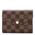 Damier Ebene Victorine Wallet Red