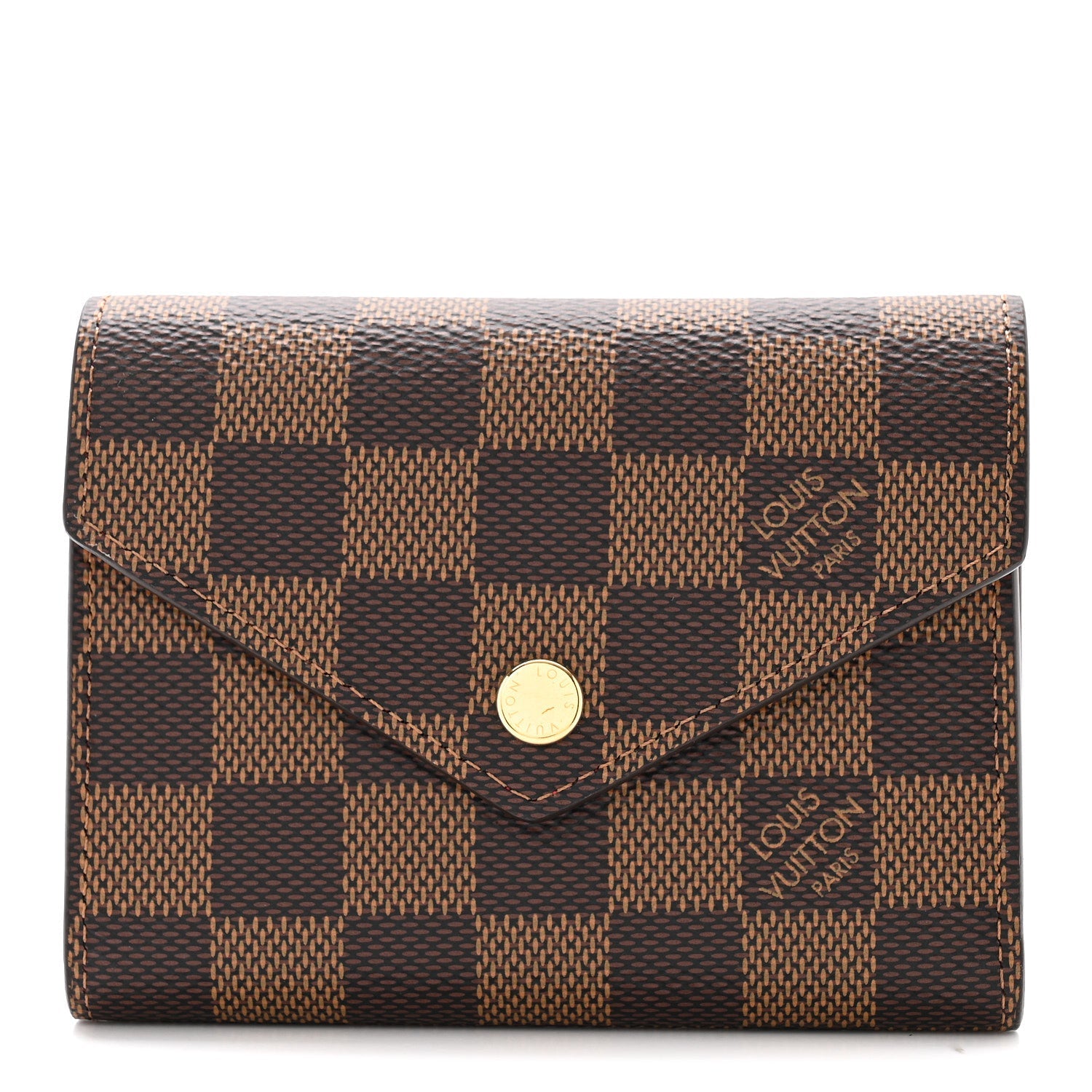 Damier Ebene Victorine Wallet Red