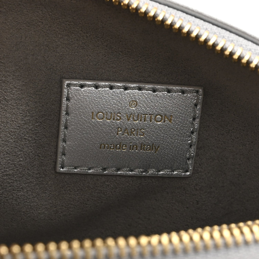 Lambskin Embossed Monogram Coussin BB Silver