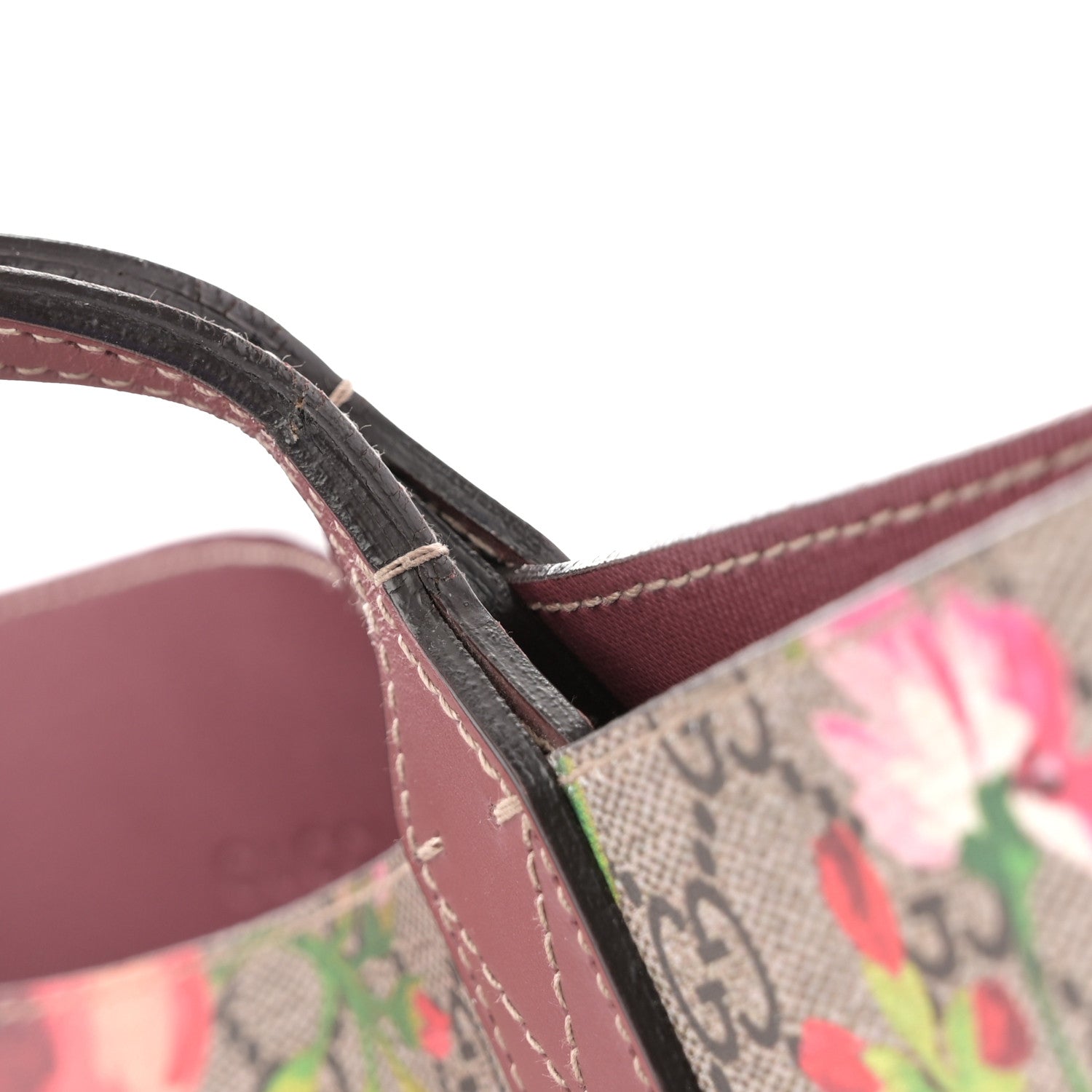 GG Supreme Monogram Blooms Medium Reversible Tote Beige Multicolor Dry Rose