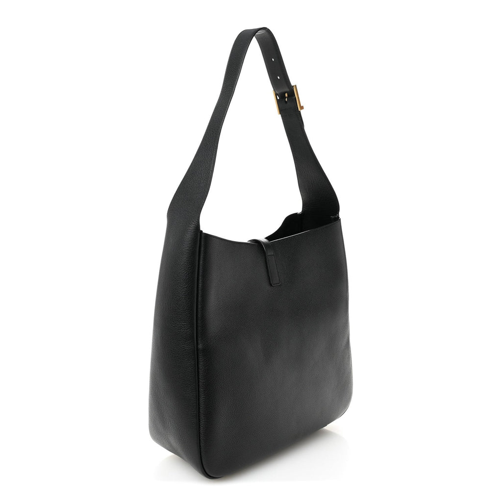 Supple Calfskin Large Le 5 A 7 Soft Hobo Black