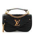 Calfskin New Wave Chain PM Black