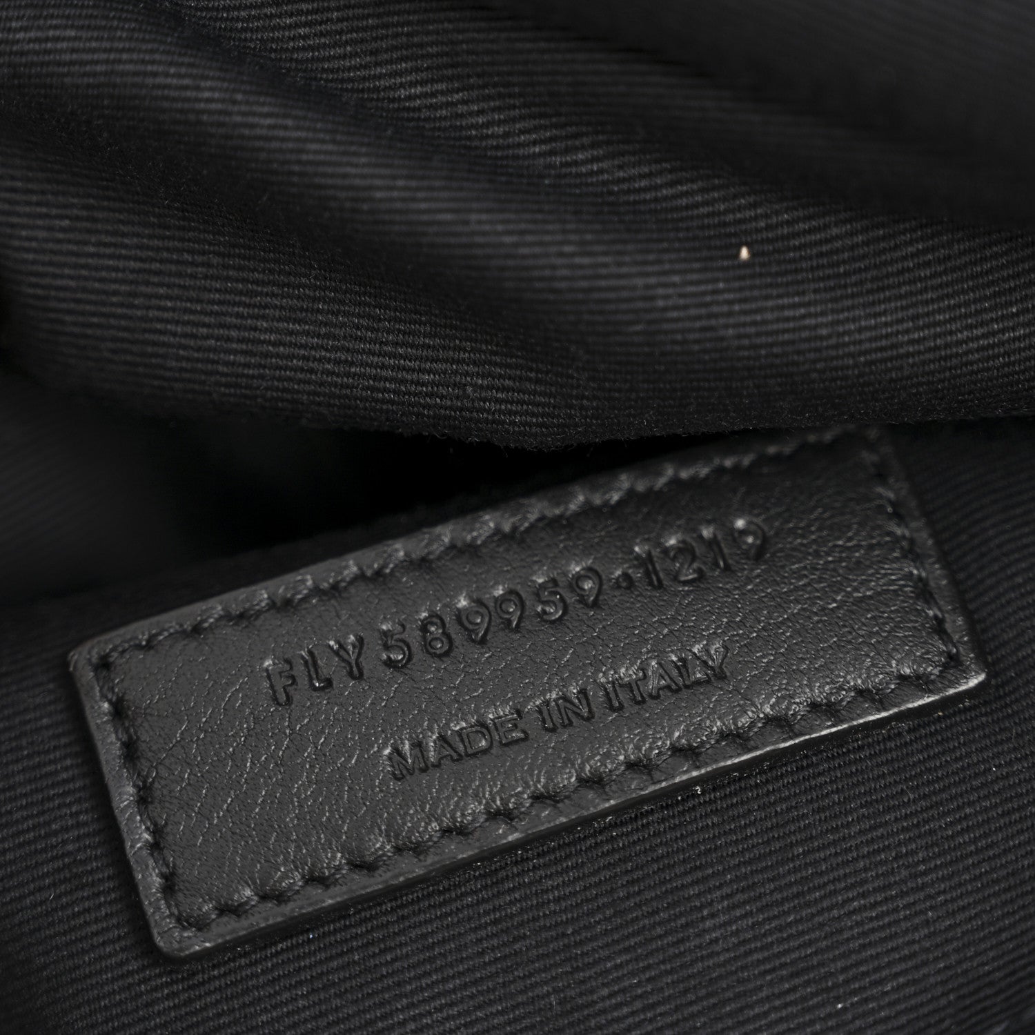 Calfskin Monogram Belt Bag Black