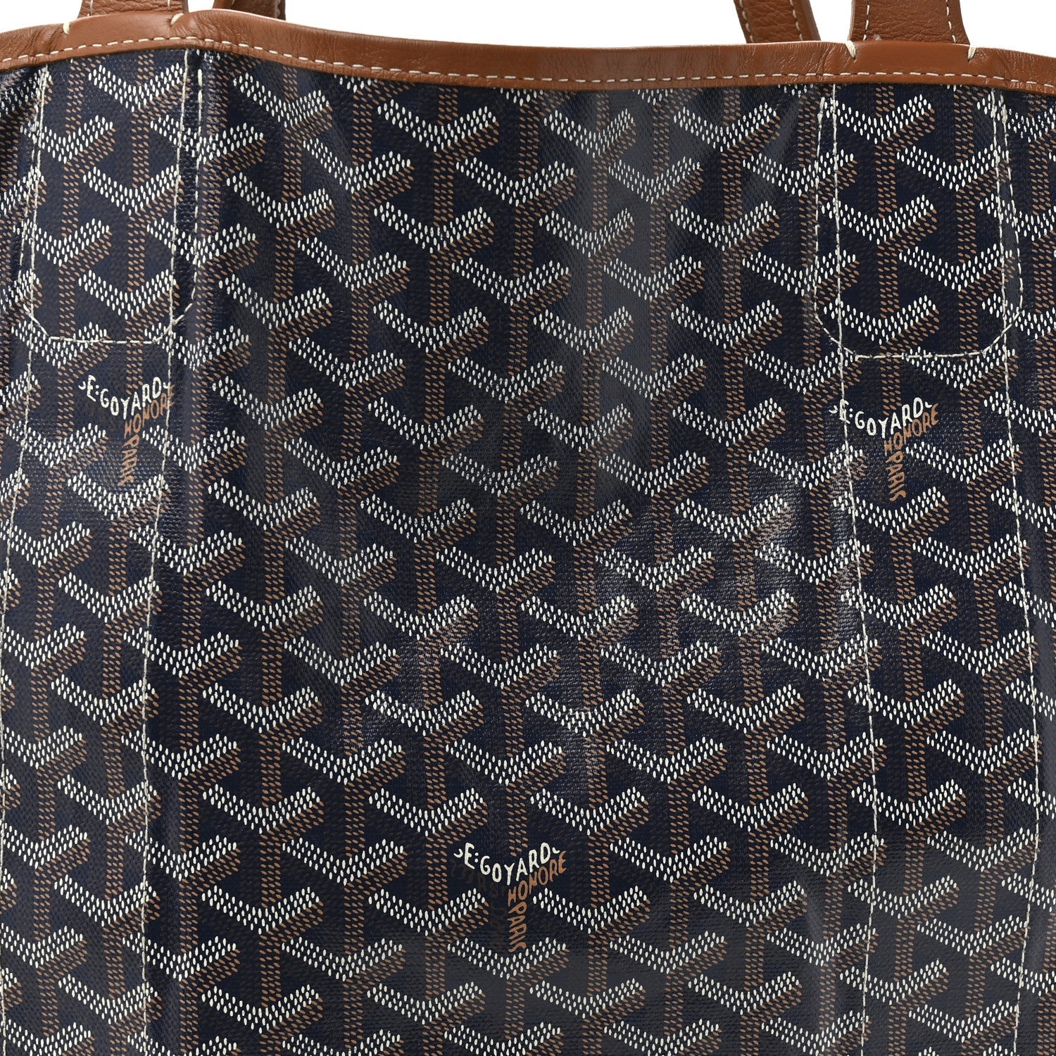 Goyardine Reversible Belharra Navy Gold