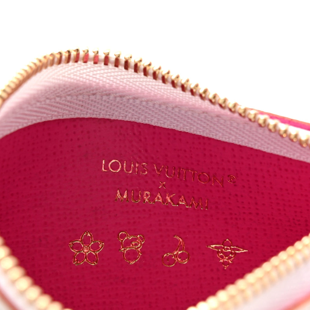 LV X TM Monogram Multicolor Key Pouch White