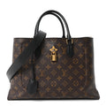 Monogram Flower Tote Black
