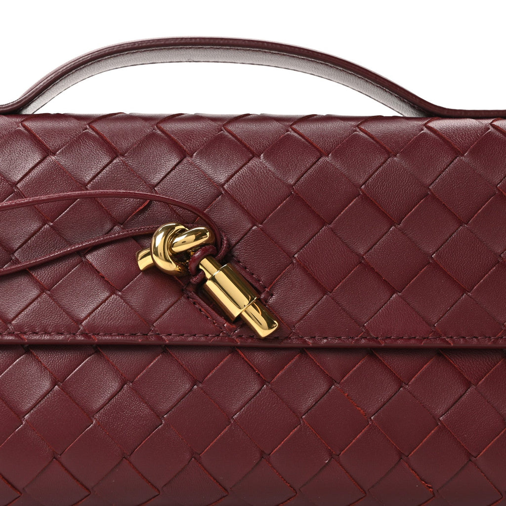 Nappa Intrecciato Long Andiamo Top Handle Clutch Barolo
