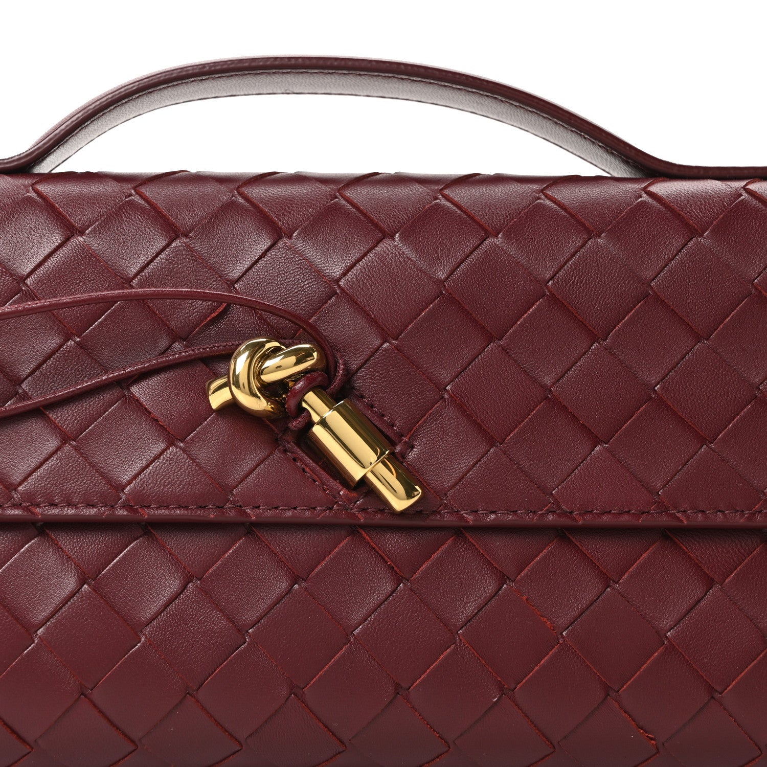 Nappa Intrecciato Long Andiamo Top Handle Clutch Barolo