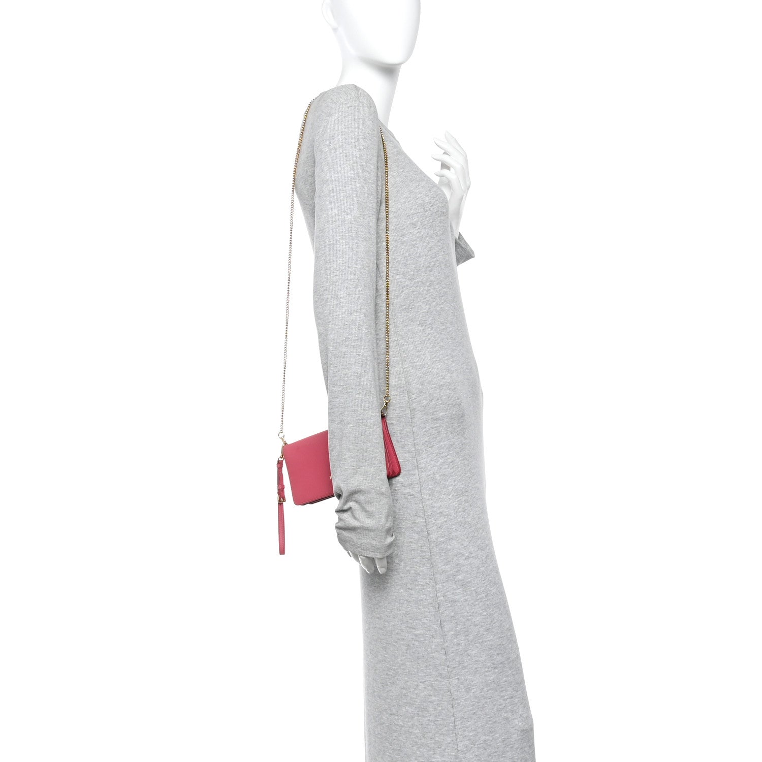 Saffiano Metal Mini Crossbody Bag Peonia