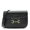 Azalea Calfskin Web Mini Horsebit 1955 Shoulder Bag Black