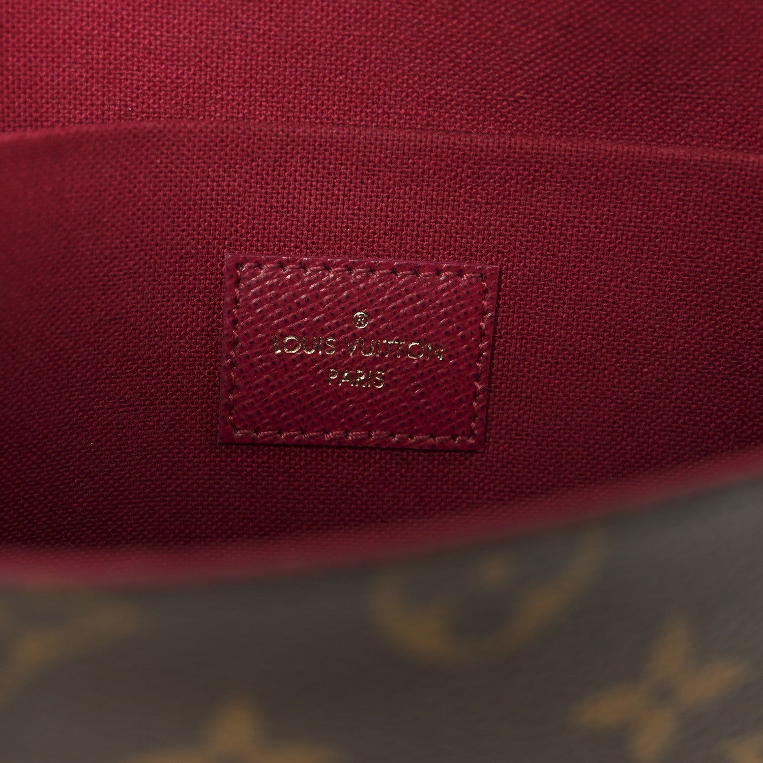Monogram Pochette Felicie Chain Wallet Fuchsia