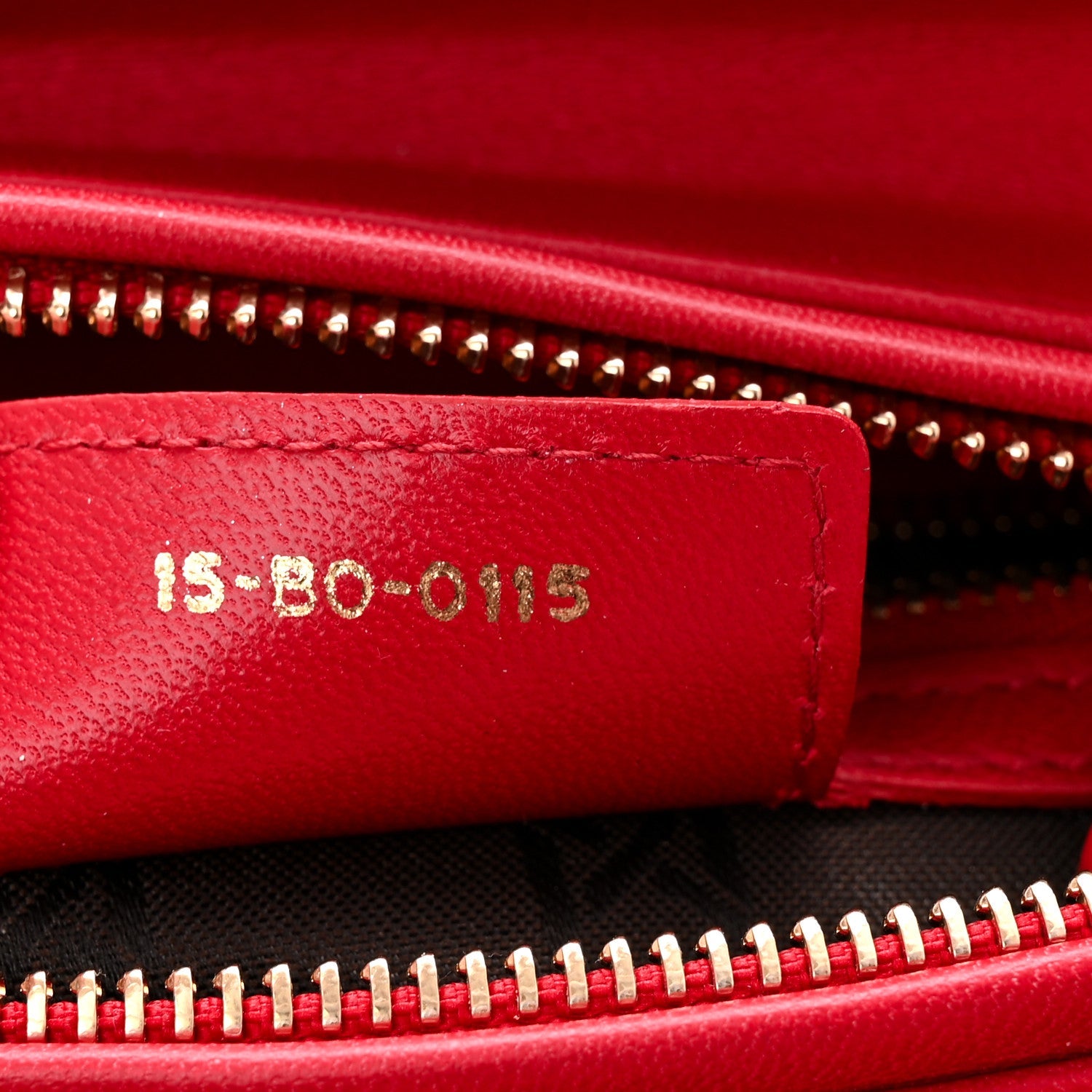 Lambskin Cannage Medium Lady Dior Red