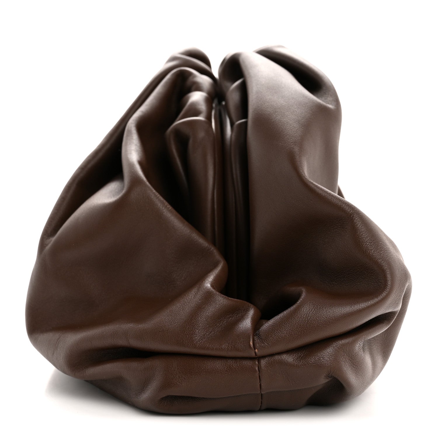 Smooth Butter Calf The Pouch Oversized Clutch Brownie