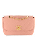 Caviar Quilted XL Jumbo Single Flap Light Pink