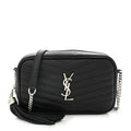 Grain De Poudre Matelasse Monogram Mini Lou Camera Bag Black