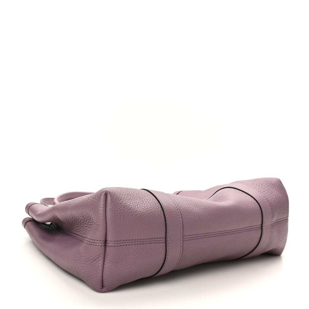 Pebbled Calfskin Old Libeccio Miss GG Tote Purple