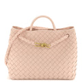 Nappa Intrecciato Medium Andiamo Shoulder Bag Lotus