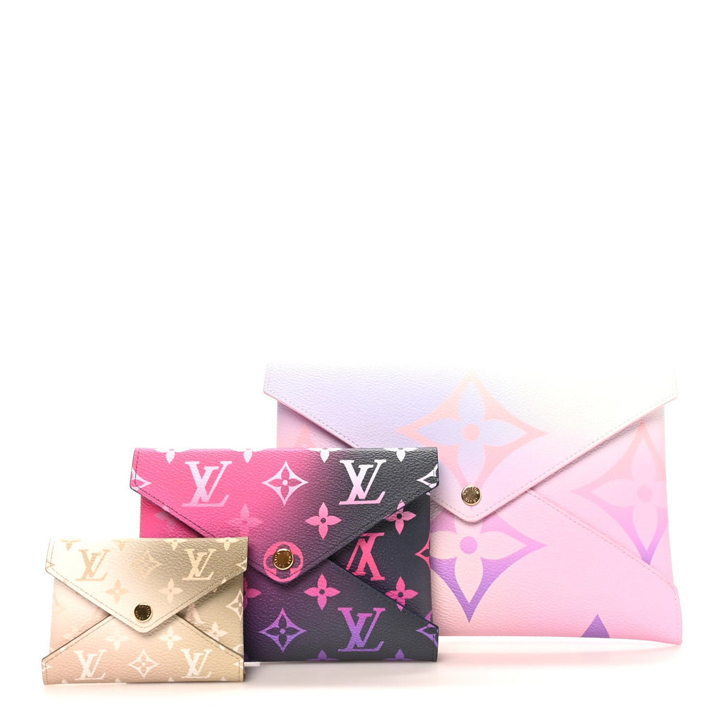 Monogram Giant Spring in the City Kirigami Pochette Set Sunrise Pastel Midnight Fuchsia Sunset Kaki