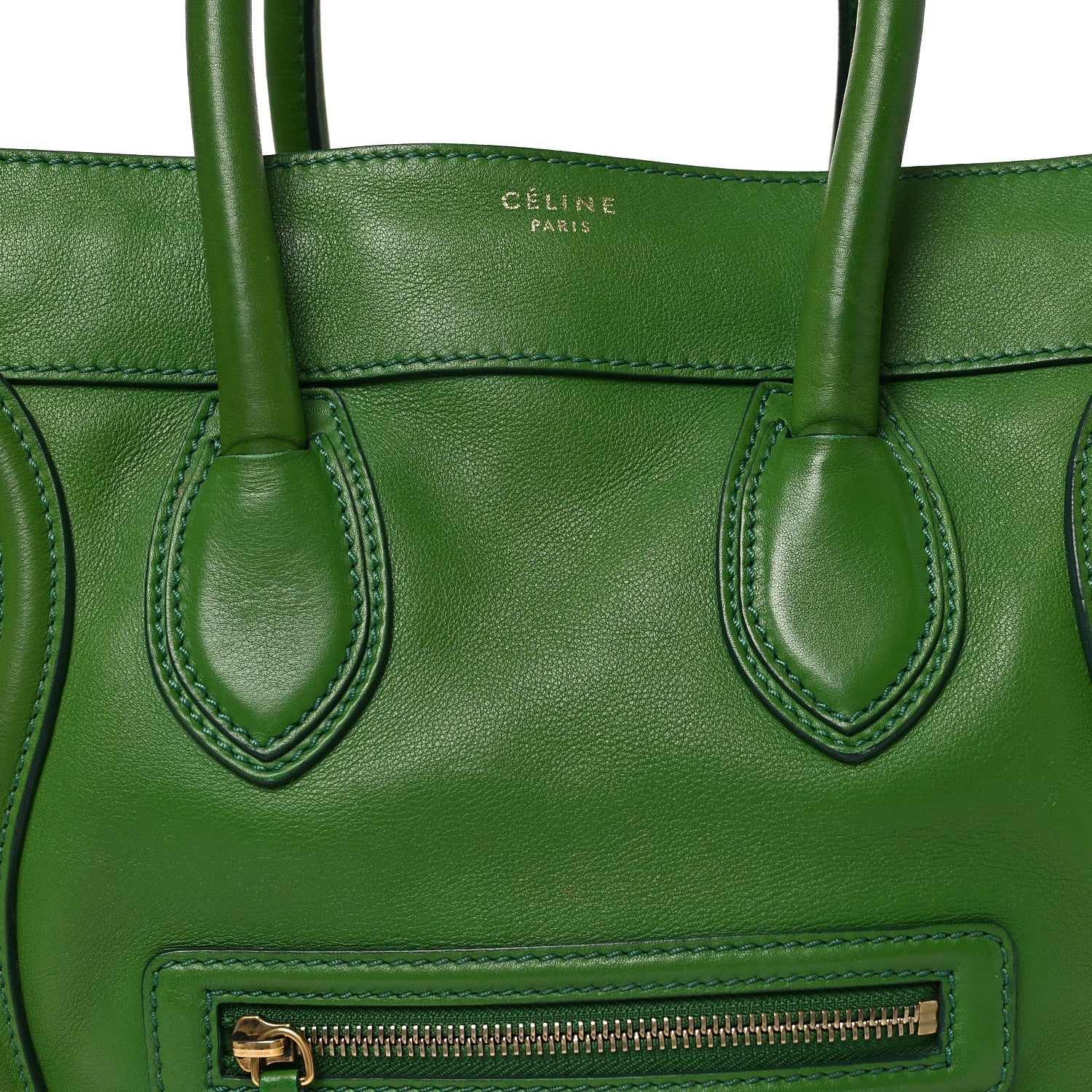Smooth Calfskin Mini Luggage Green