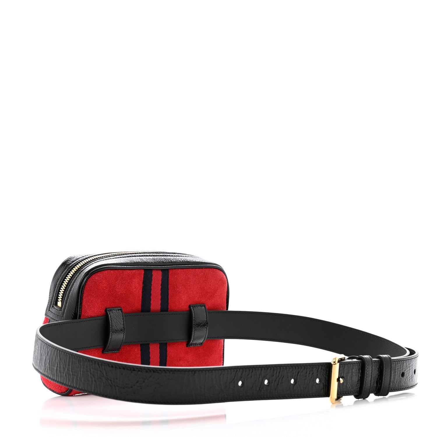 Suede Small Ophidia Belt Bag 95 38 Hibiscus Red