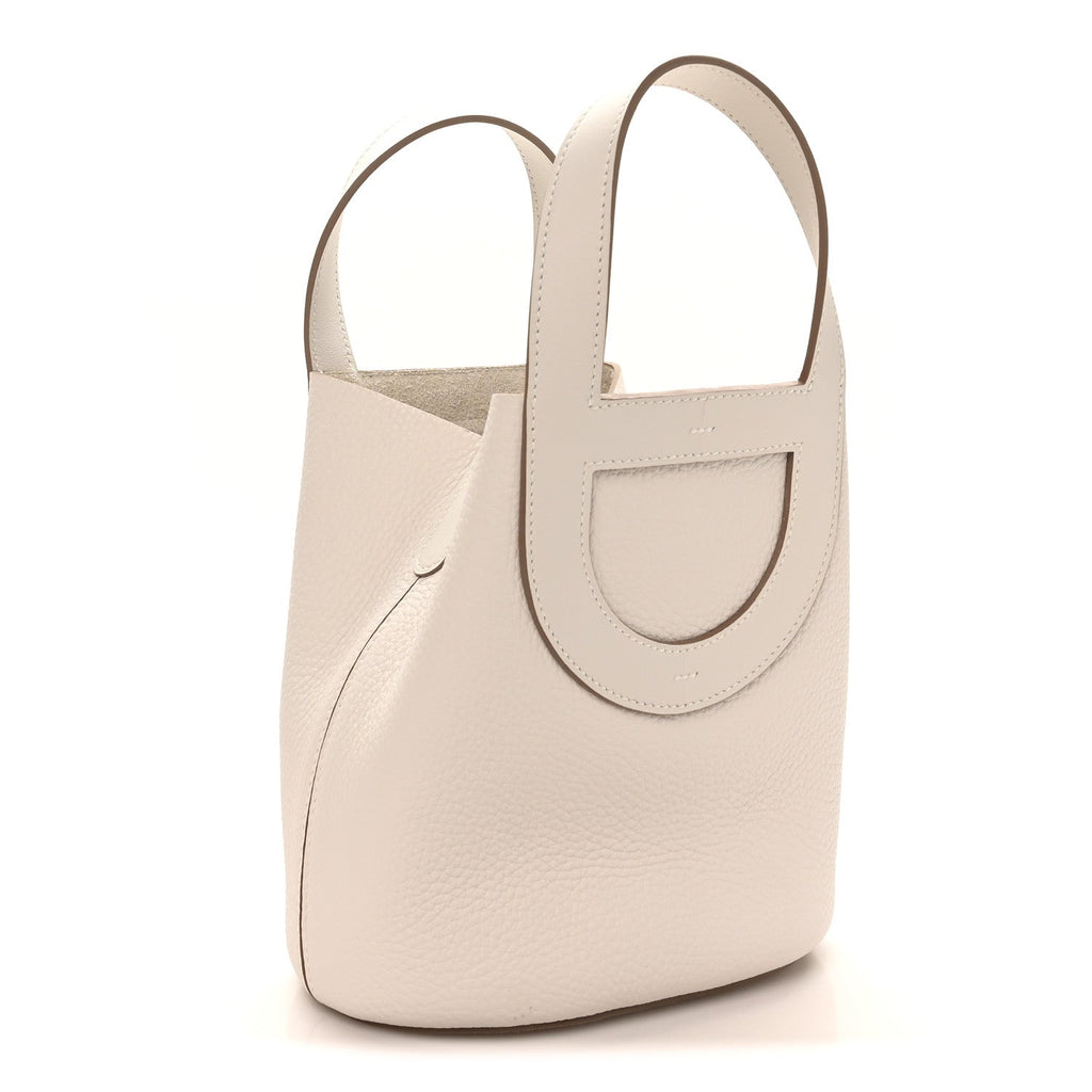 Taurillon Clemence Swift In-The-Loop 18 Bag Gris Pale