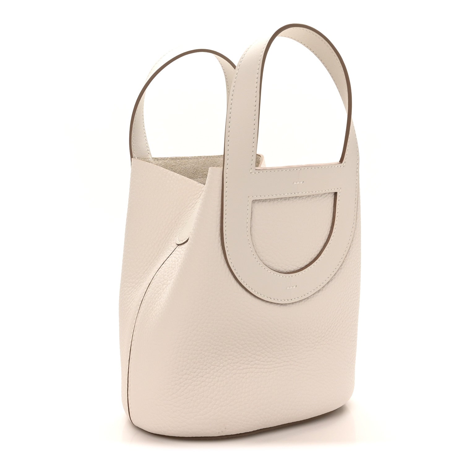 Taurillon Clemence Swift In-The-Loop 18 Bag Gris Pale