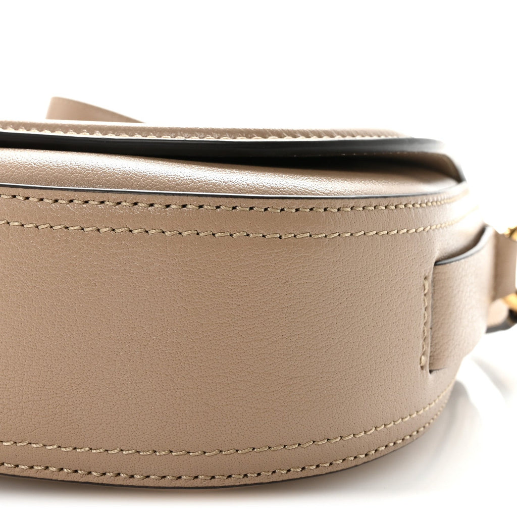 Grained Asian Water Buffalo Horse Medal Saddle Crossbody Bag Boyish Brown