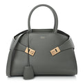 Calfskin Small Hug Bag Ash Grey