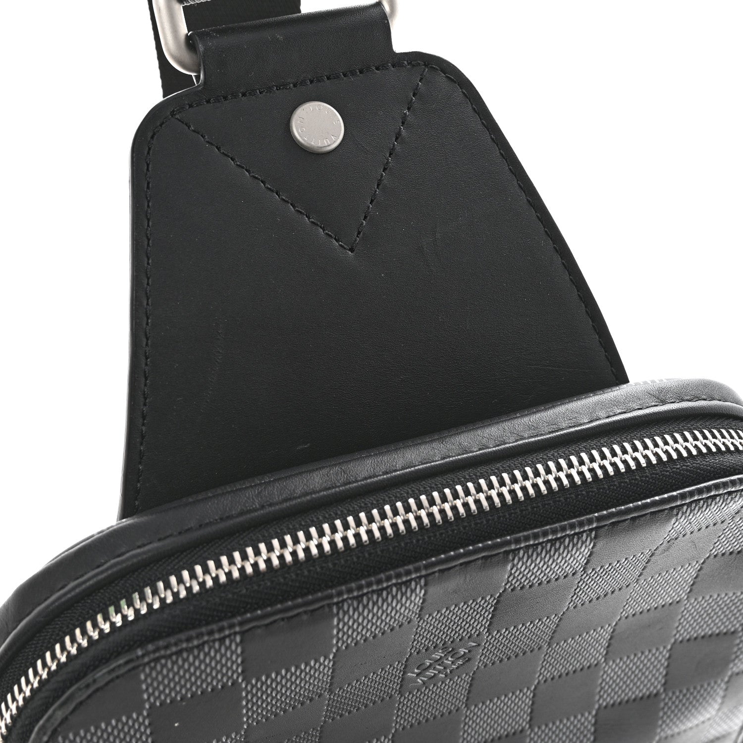 Damier Graphite Avenue Sling Bag Onyx Silver