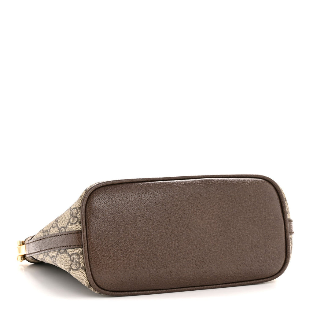 GG Supreme Monogram Web Ophidia Chain Shoulder Bag Brown