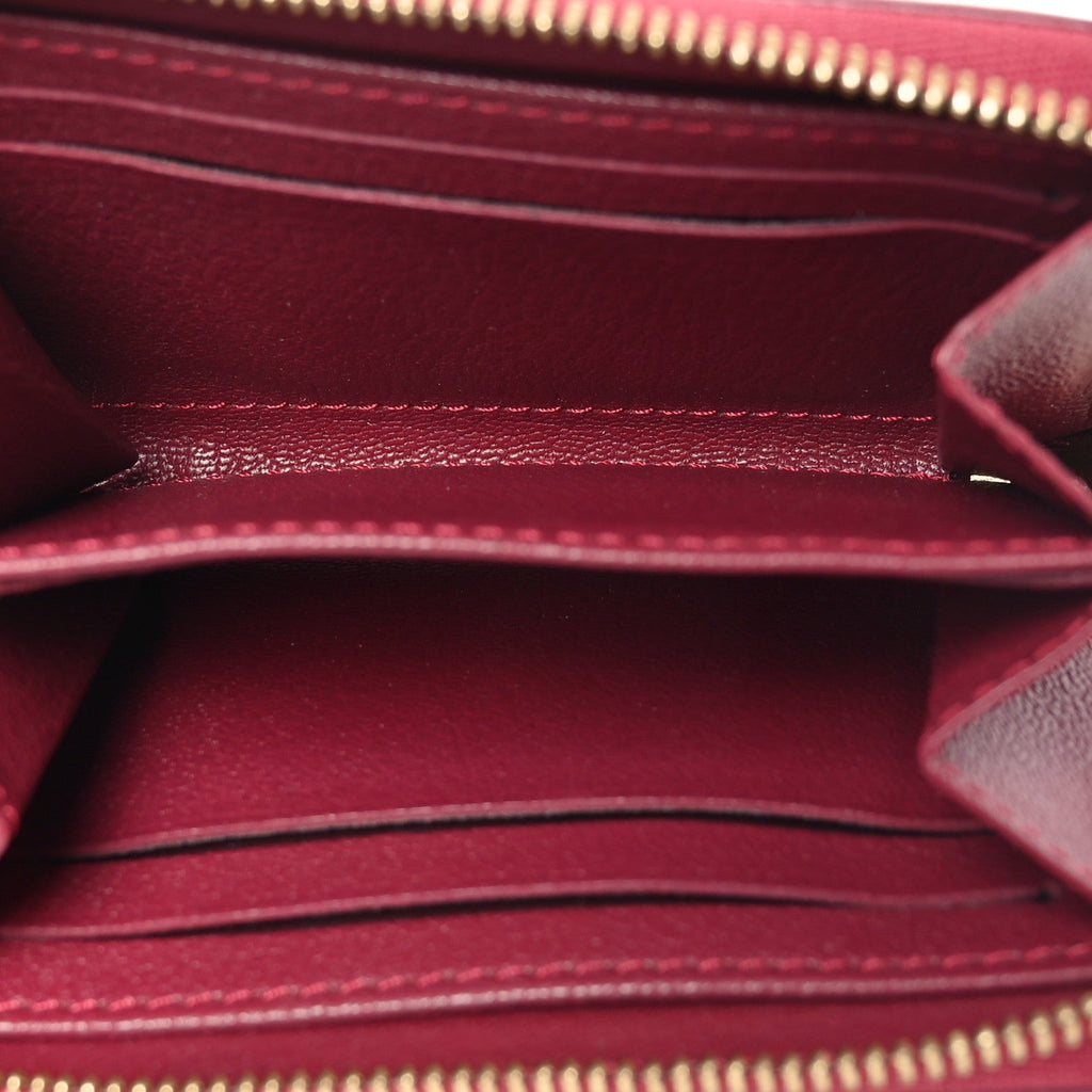 Ostrich Zippy Coin Purse Magenta