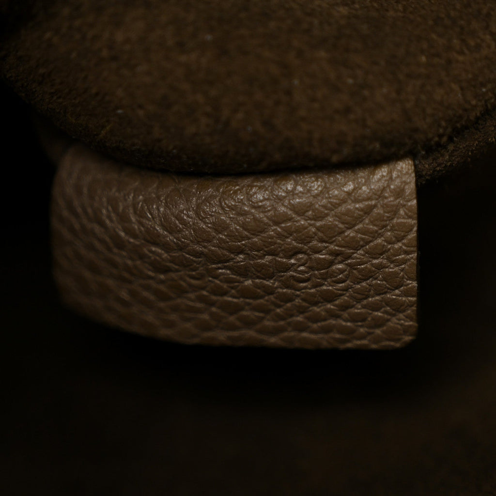Soft Grained Calfskin Small Belt Cabas Taupe