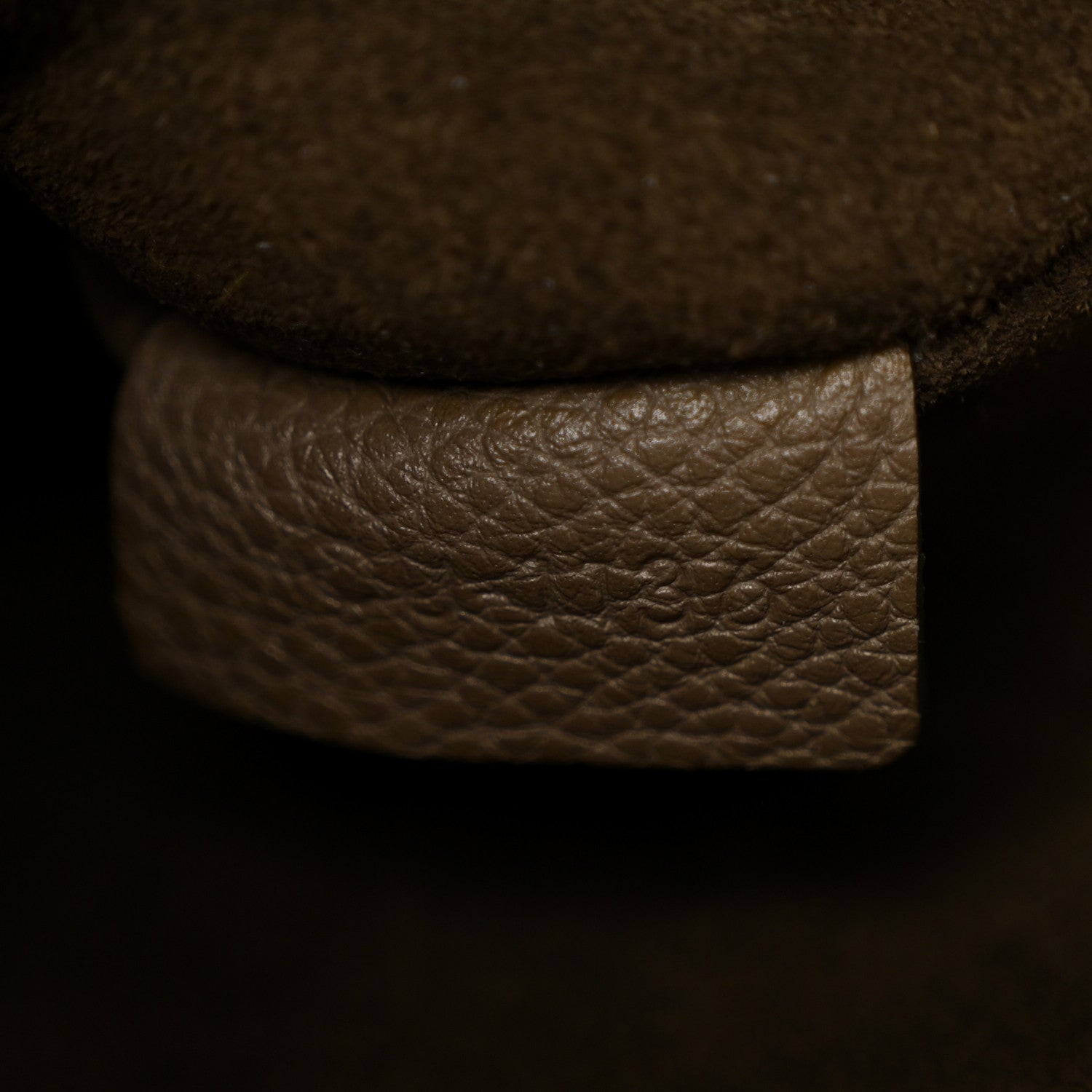 Soft Grained Calfskin Small Belt Cabas Taupe