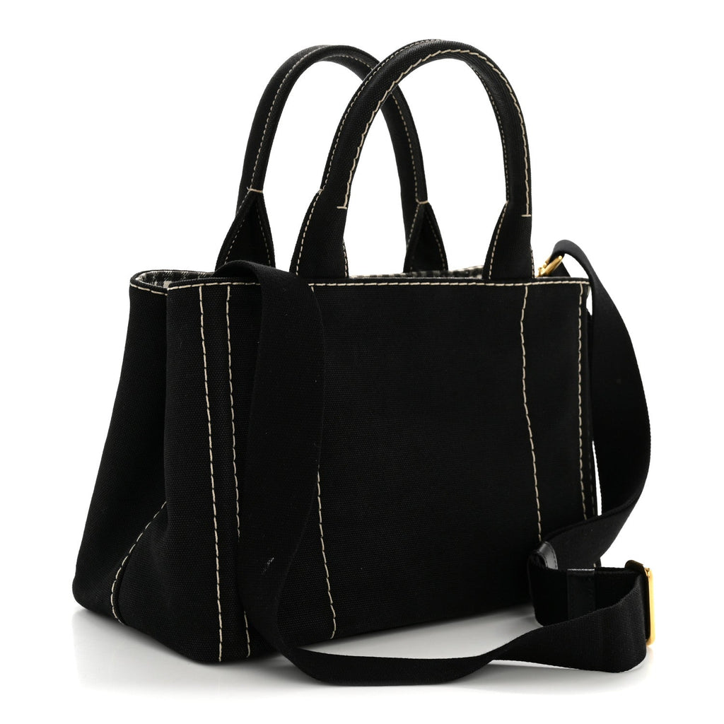 Canapa Small Logo Tote Black Talco