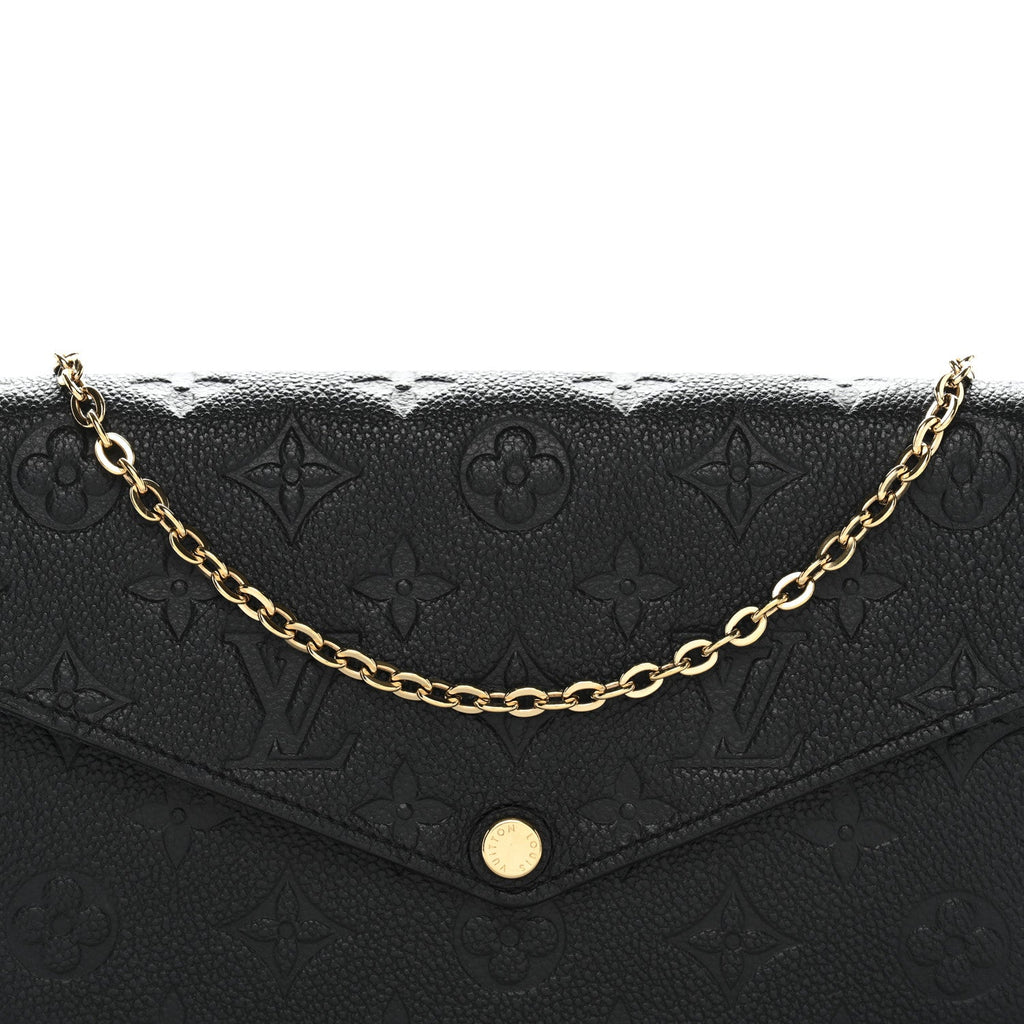 Empreinte Pochette Felicie Chain Wallet Black
