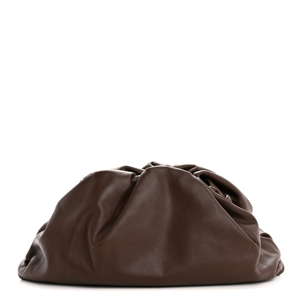 Smooth Butter Calf The Pouch Oversized Clutch Brownie