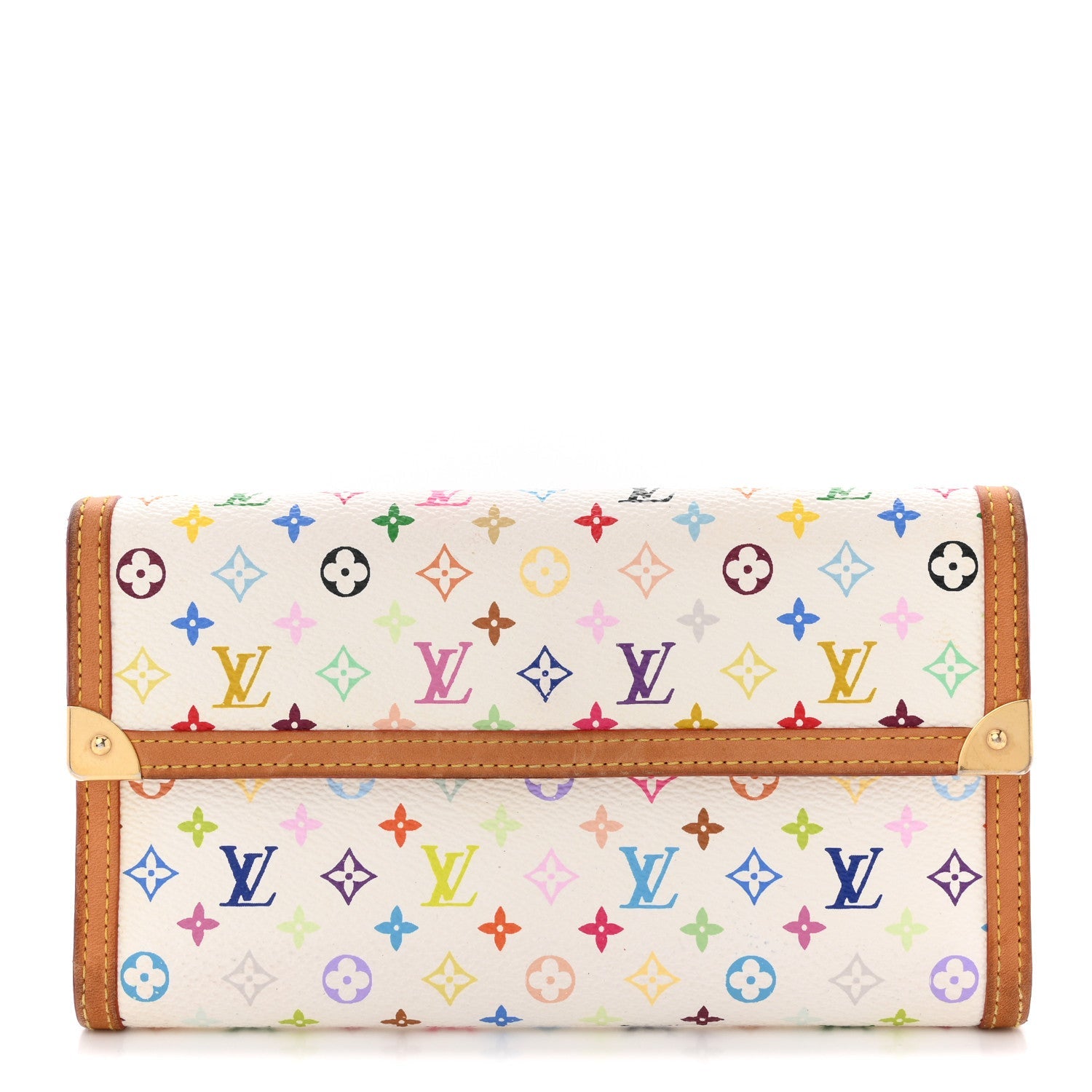 Monogram Multicolor Porte Tresor International Wallet White