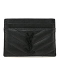 Grain De Poudre Matelasse Chevron Monochrome Monogram Credit  Case Black