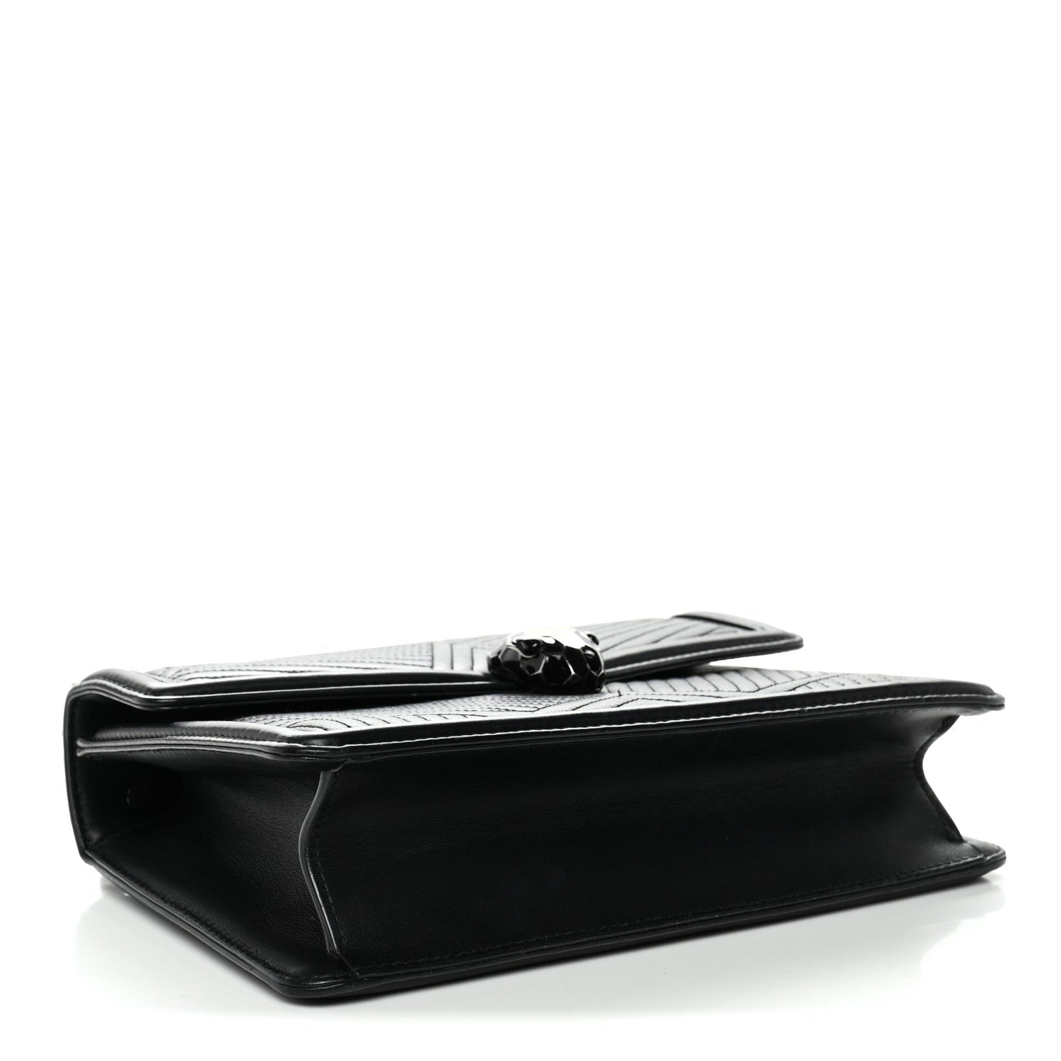 Quilted Nappa Smooth Calfskin Serpenti Forever Diamond Blast Shoulder Bag Black