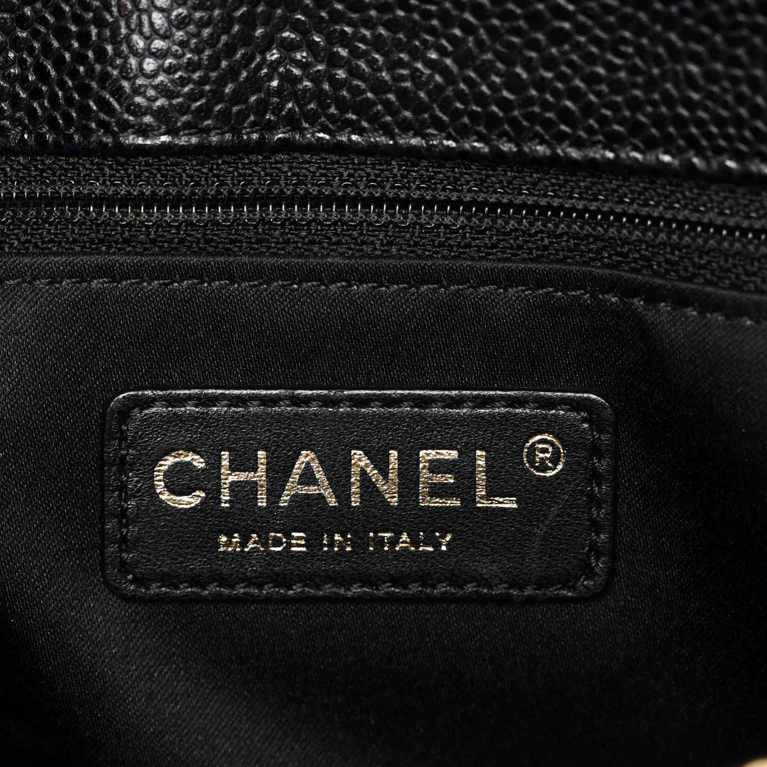 Caviar Quilted Grand Shopping Tote GST Black