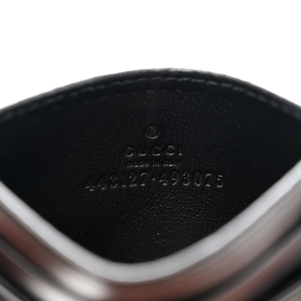 Calfskin Matelasse GG Marmont  Holder Black