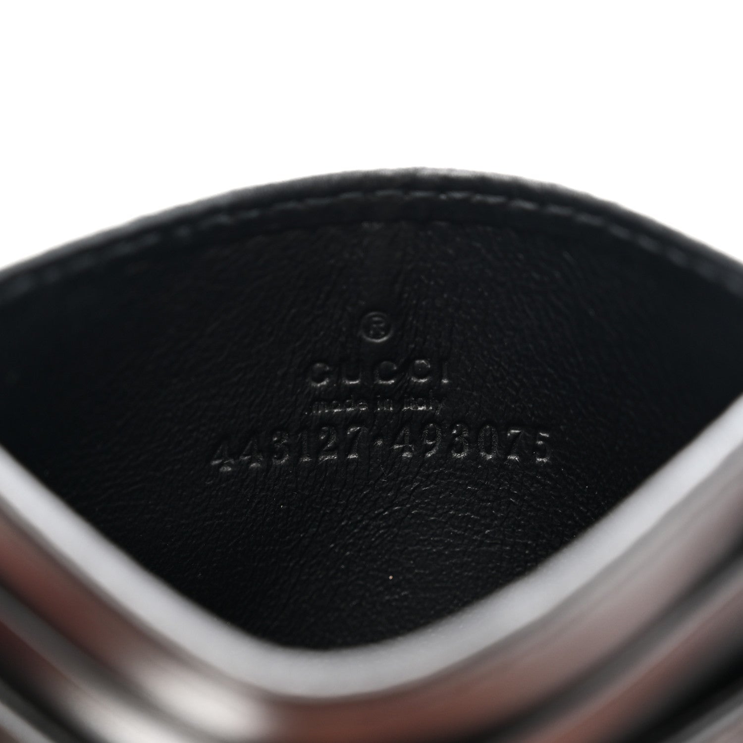 Calfskin Matelasse GG Marmont  Holder Black