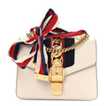 Calfskin Mini Sylvie Shoulder Bag White