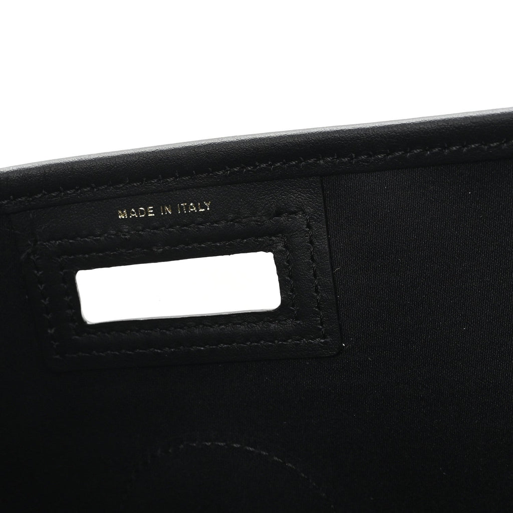 Glazed Fabric Vitello Century FF 1974 Stamp Patch Medium Peekaboo Defender Cover Mogano Panna Black