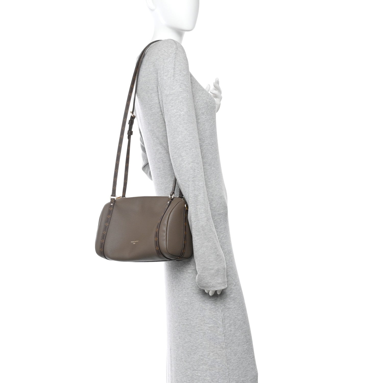 Calfskin Monogram Express PM  Smoke Gray